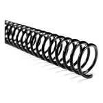 Espiral 9mm preto com 100 unidades