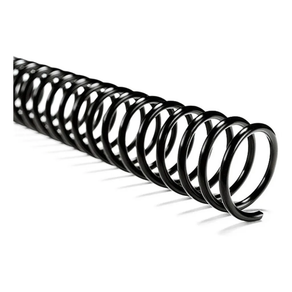 Espiral 9mm preto com 100 unidades
