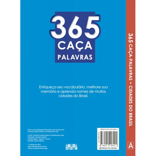 Livro 365 Caça-Palavras - Cidades do Brasil - Imagem 2
