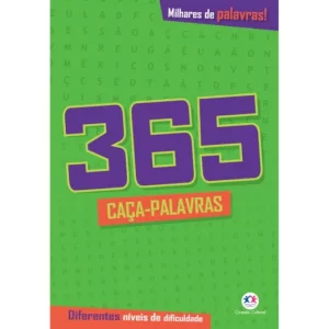 Livro 365 caça-palavras - Diferentes níveis de dificuldade