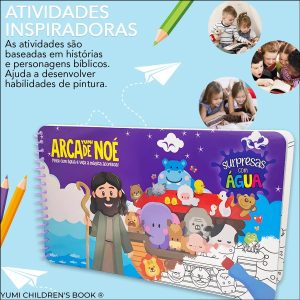 LIVRO DE PINTURA C/ ÁGUA ARCA DE NOÉ