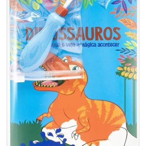LIVRO DE PINTURA C/ ÁGUA DINOSSAUROS