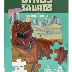 LIVRO EM QUEBRA CABEÇA DE DINOSSAUROS