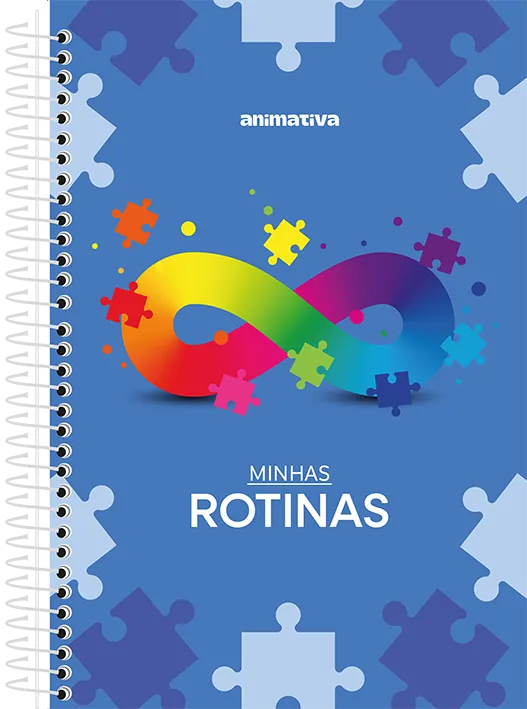 Agenda Espiral Minhas Rotinas 176 Folhas - Caderno e planner para neurodivergentes