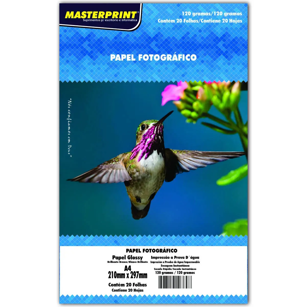 Papel Foto Glossy 120g/m² - 20 folhas