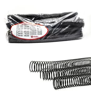 ESPIRAL 25MM PRETO COM 45 UNIDADES