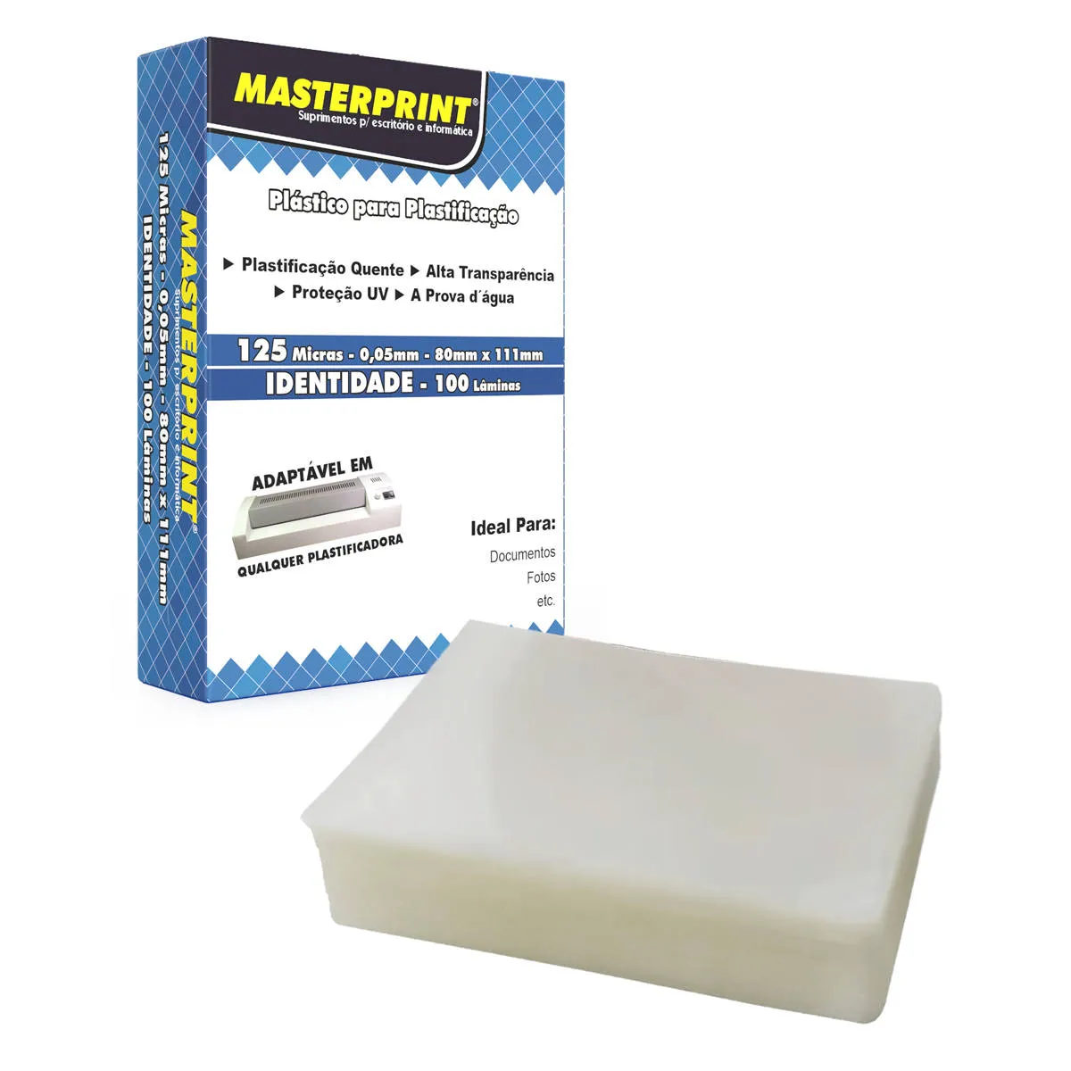 POLASEAL IDENTIDADE 125 MICRAS COM 100 UNIDADES.